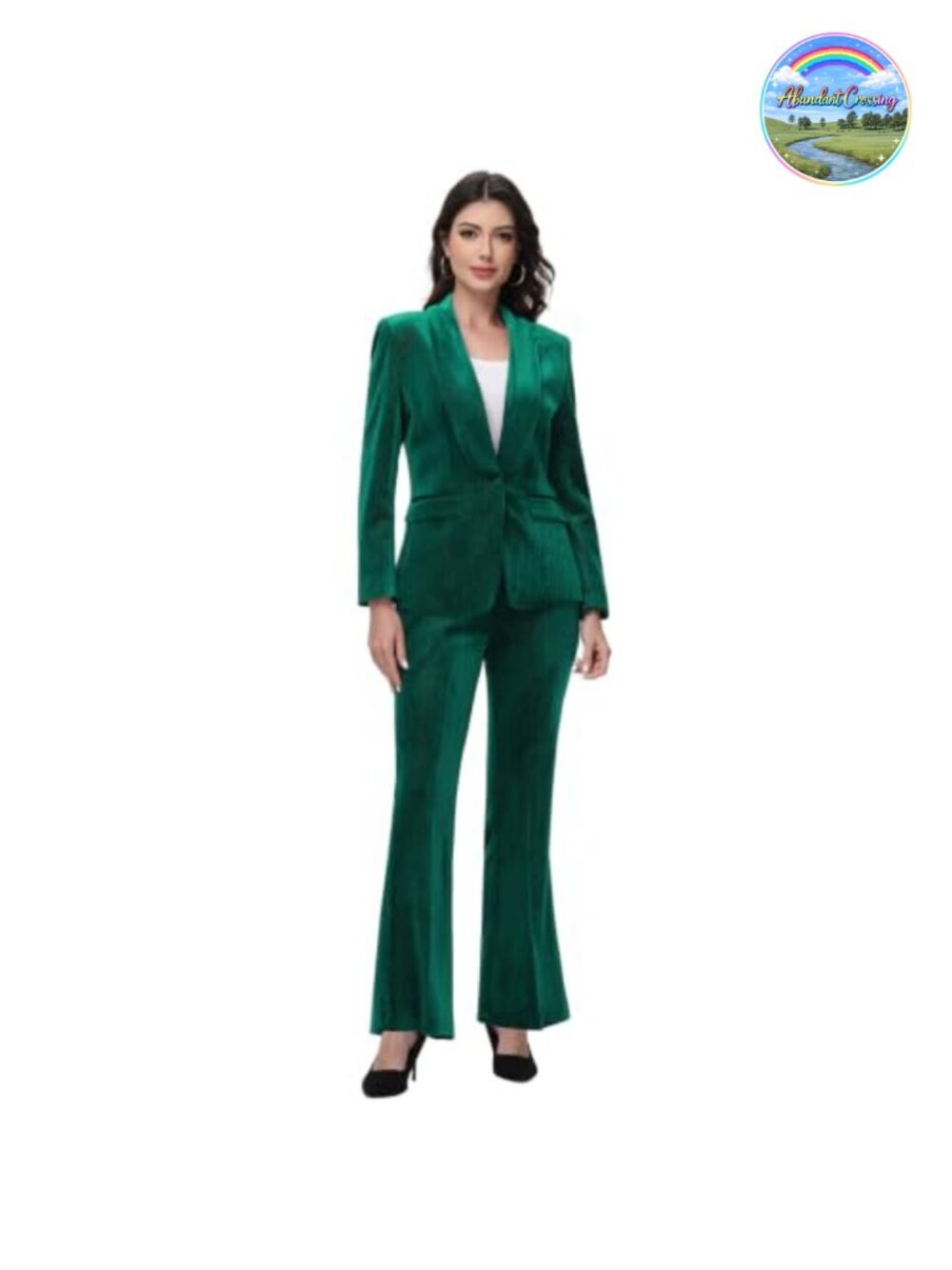 Velvet Pantsuit 2 Piece Party Tuxedo Formal Outfits Bootcut